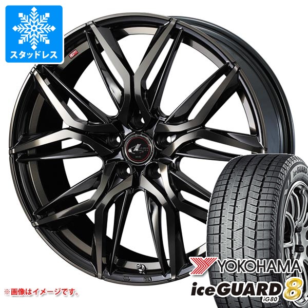【タイヤ交換対象】スタッドレスタイヤ ヨコハマ アイスガードエイト iG80 215/55R18 99Q XL 2025年10月発売サイズ & レオニス LM 7.0-18 タイヤホイール4本セット215/55-18 YOKOHAMA iceGUARD8 iG80|タイヤマックス