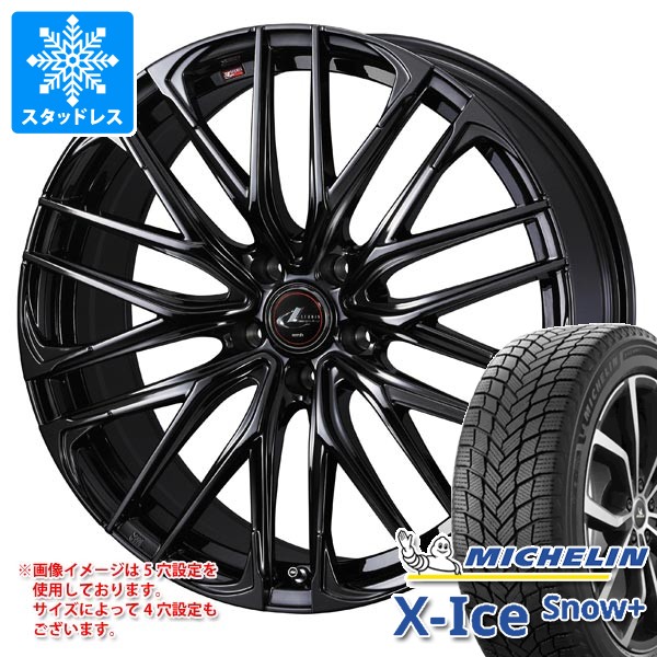 スタッドレスタイヤ ミシュラン エックスアイススノープラス 225/60R18 104H XL ＆ レオニス SK 8.0-18 タイヤホイール4本セット 225/60-18 MICHELIN X-ICE SNOW+｜タイヤマックス