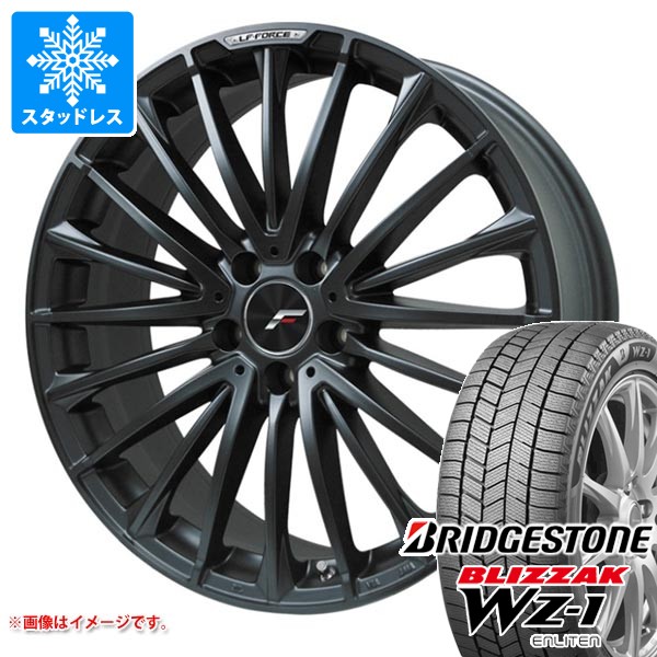 【タイヤ交換対象】トヨタ クラウンエステート AZSH38用 スタッドレス ブリヂストン ブリザック WZ-1 235/60R18 107Q XL エルエフ フォース タイヤホイール4本セット