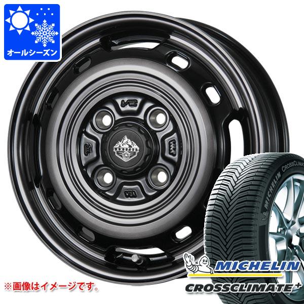 【タイヤ交換対象】ハスラー用 オールシーズンタイヤ ミシュラン クロスクライメートプラス 165/70R14 85T XL ランドフット XFG 4.5-14 タイヤホイール4本セット
