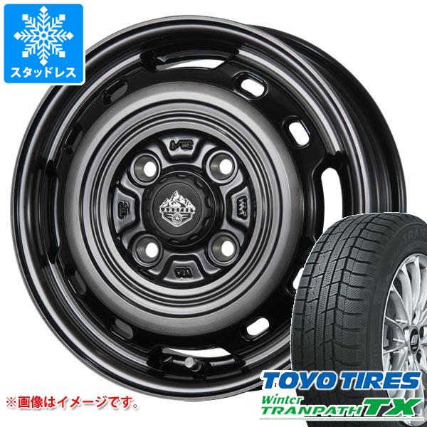【タイヤ交換対象】スタッドレスタイヤ トーヨー ウィンタートランパス TX 155/65R14 75Q & ランドフット XFG 4.5-14 タイヤホイール4本セット155/65-14 TOYO Winter TRANPATH TX|タイヤマックス