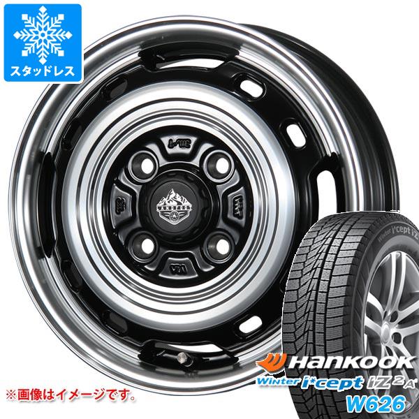 【タイヤ交換対象】ハスラー用 スタッドレス ハンコック ウィンターアイセプト IZ2エース W626 165/70R14 81T ランドフット XFG タイヤホイール4本セット