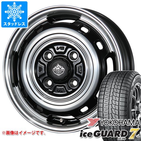 【タイヤ交換対象】ハスラー用 スタッドレス ヨコハマ アイスガードセブン iG70 165/60R15 77Q ランドフット XFG タイヤホイール4本セット