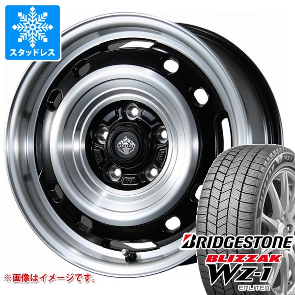 【タイヤ交換対象】ミツビシ デリカD5用 スタッドレス ブリヂストン ブリザック WZ-1 215/70R16 100Q ランドフット XFG タイヤホイール4本セット