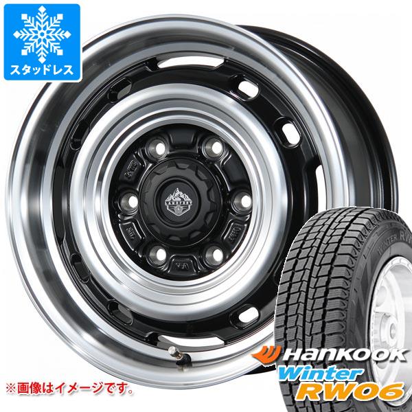 【タイヤ交換対象】ハイエース 200系用 スタッドレス ハンコック ウィンター RW06 195/80R15 107/105L ランドフット XFG タイヤホイール4本セット｜タイヤマックス