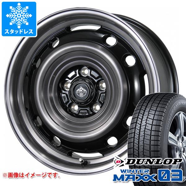 【タイヤ交換対象】スタッドレスタイヤ ダンロップ ウインターマックス03 WM03 225/65R17 102Q ＆ ランドフット XFG 7.0-17 タイヤホイール4本セット225/65-17 DUNLOP WINTER MAXX 03 WM03
