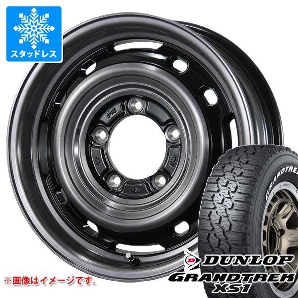 【タイヤ交換対象】ジムニー JB64W用 スタッドレス ダンロップ グラントレック XS1 LT215/70R16 100/97N ホワイトレター ランドフット XFG タイヤホイール4本セット|タイヤマックス
