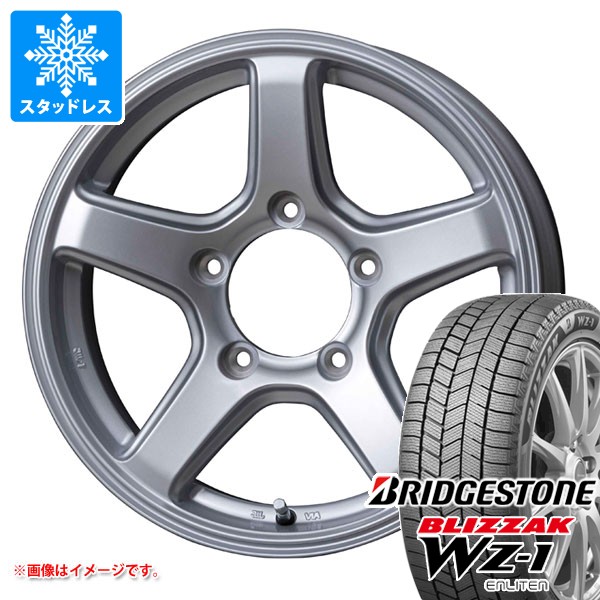 【タイヤ交換対象】5本セット スズキ ジムニー用 スタッドレス ブリヂストン ブリザック WZ-1 175/80R16 91Q 2025年10月発売サイズ エムイーエー タイヤホイール5本セット