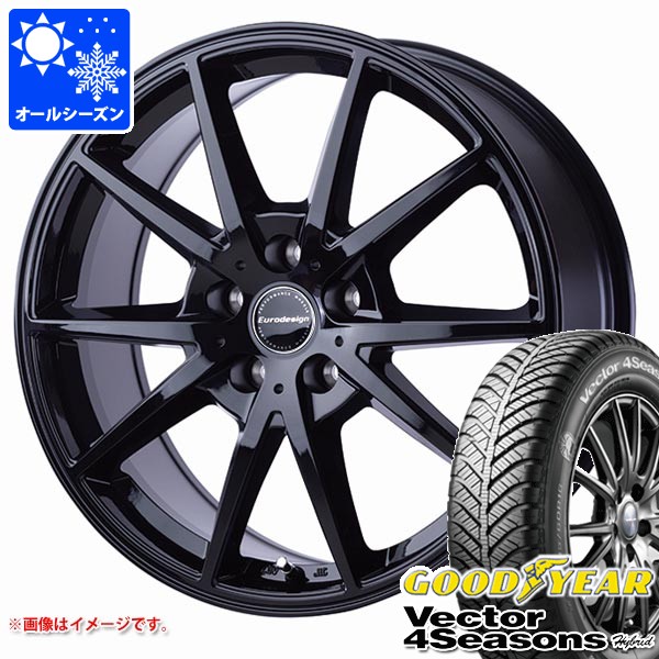 【タイヤ交換対象】MINI クロスオーバー F60用 オールシーズンタイヤ グッドイヤー ベクター 4シーズンズ ハイブリッド 225/50R18 95H ユーロデザイン スウィンドン タイヤホイール4本セット 118,201円