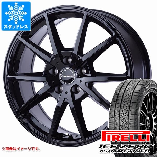 【タイヤ交換対象】MINI クラブマン F54用 2025年製 スタッドレス ピレリ アイスゼロアシンメトリコ 225/40R18 92H XL ユーロデザイン スウィンドン タイヤホイール4本セット|タイヤマックス