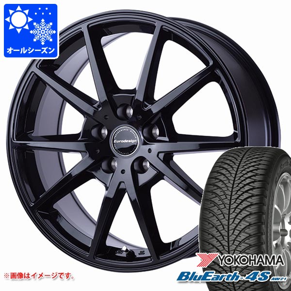 【タイヤ交換対象】MINI クラブマン F54用 オールシーズンタイヤ ヨコハマ ブルーアース4S AW21 225/45R17 94V XL ユーロデザイン スウィンドン タイヤホイール4本セット｜タイヤマックス