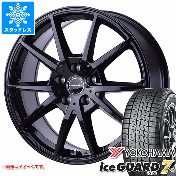 【タイヤ交換対象】MINI クロスオーバー F60用 スタッドレス ヨコハマ アイスガードセブン iG70 225/55R17 97Q ユーロデザイン スウィンドン タイヤホイール4本セット｜タイヤマックス