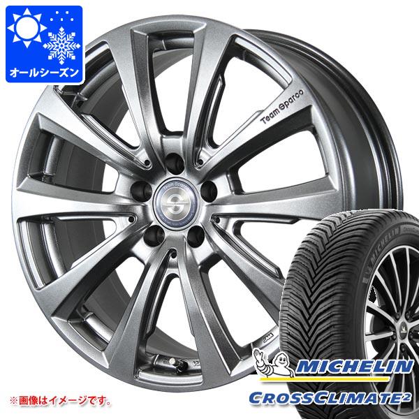 【タイヤ交換対象】メルセデスベンツ C236 CLEクラス用 オールシーズンタイヤ ミシュラン クロスクライメート2 245/45R18 100Y XL チームスパルコ ヴァローザ ver.02 タイヤホイール4本セット｜タイヤマックス