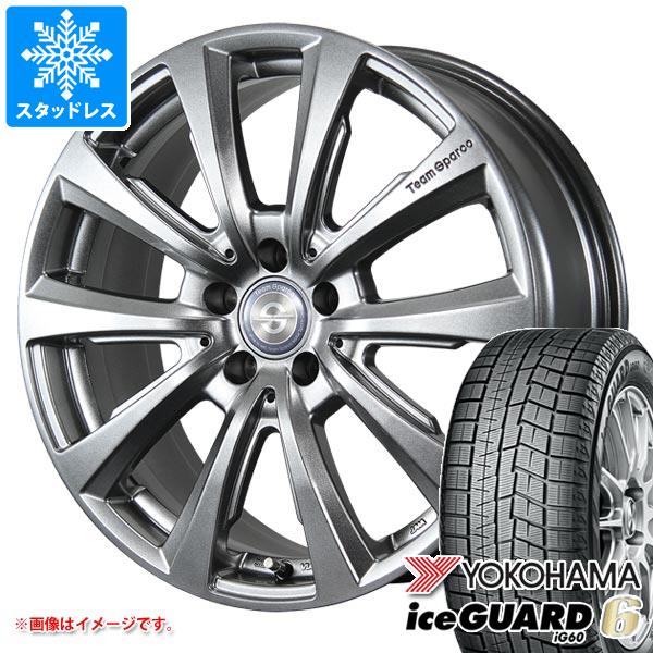 【タイヤ交換対象】メルセデスベンツ W205 Cクラス用 スタッドレス ヨコハマ アイスガードシックス iG60 225/55R16 99Q XL チームスパルコ ヴァローザ ver.02 タイヤホイール4本セット
