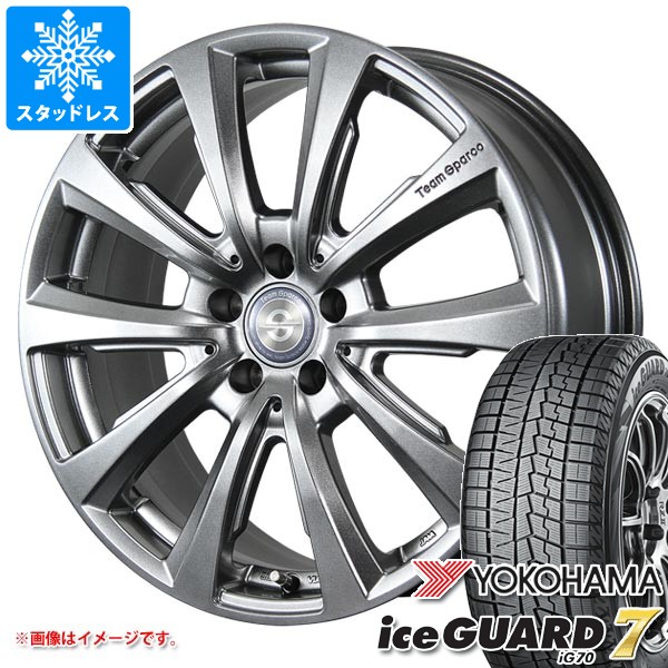 【タイヤ交換対象】ボルボ XC60 DD/DB系用 スタッドレス ヨコハマ アイスガードセブン iG70 235/60R18 107Q XL チームスパルコ ヴァローザ ver.02 タイヤホイール4本セット|タイヤマックス