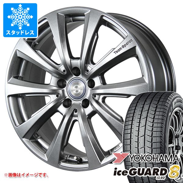 【タイヤ交換対象】メルセデスベンツ W212 Eクラス用 スタッドレス ヨコハマ アイスガードエイト iG80 245/40R18 97Q XL IG80A チームスパルコ ヴァローザ ver.02 タイヤホイール4本セット