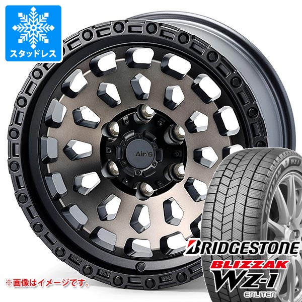 【タイヤ交換対象】トヨタ ハイラックス 120系用 スタッドレス ブリヂストン ブリザック WZ-1 265/65R17 112Q 2025年10月発売サイズ エアージー ヴァルカン タイヤホイール4本セット