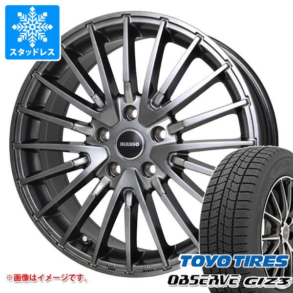 【タイヤ交換対象】アウディ A4 8K系用 スタッドレス トーヨー オブザーブ ギズ3 245/40R18 93Q ビアッソ BI-02 タイヤホイール4本セット|タイヤマックス