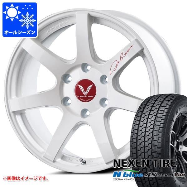 【タイヤ交換対象】ハイエース 200系用 オールシーズンタイヤ ネクセン エヌブルー 4シーズン バン 215/65R16 109/107T ギブソン カミュラ 6.5-16 タイヤホイール4本セット