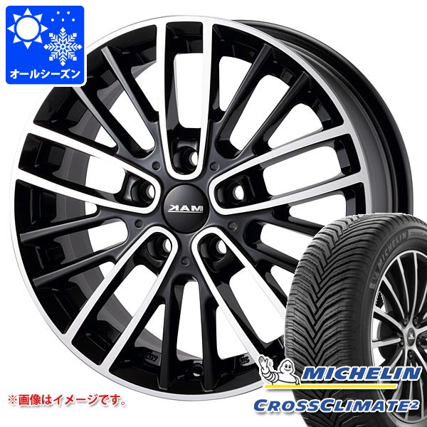 【タイヤ交換対象】MINI エースマン J05用 オールシーズンタイヤ ミシュラン クロスクライメート2 225/45R18 95Y XL MAK チェルシー タイヤホイール4本セット