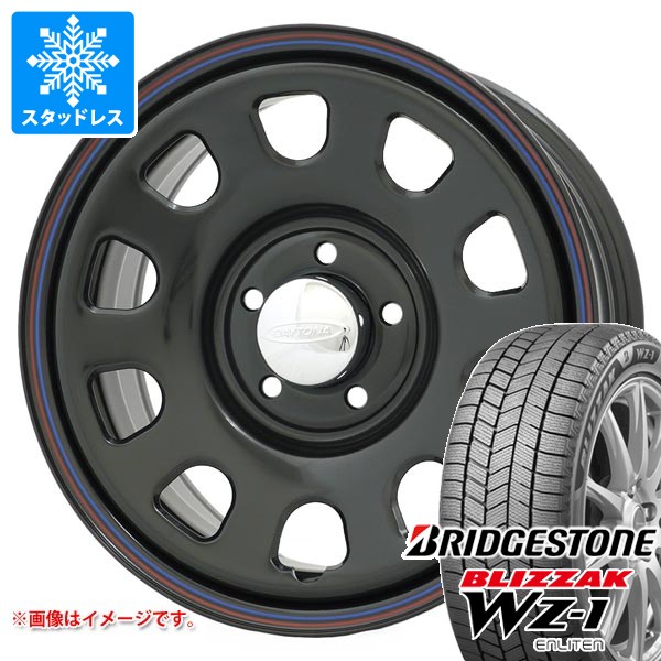 【タイヤ交換対象】ミツビシ デリカD5用 スタッドレス ブリヂストン ブリザック WZ-1 215/70R16 100Q デイトナズ G2 タイヤホイール4本セット
