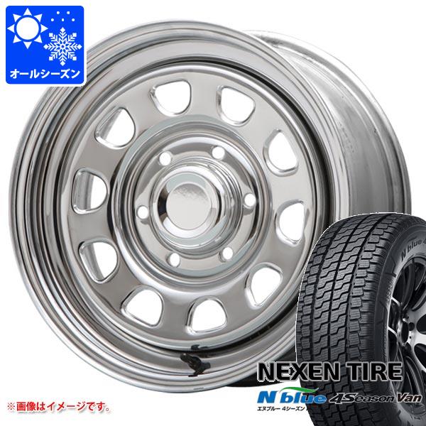 【タイヤ交換対象】NV350キャラバン E26用 オールシーズンタイヤ ネクセン エヌブルー 4シーズン バン 215/65R16 109/107T MLJ デイトナ SS 6.5-16 タイヤホイール4本セット
