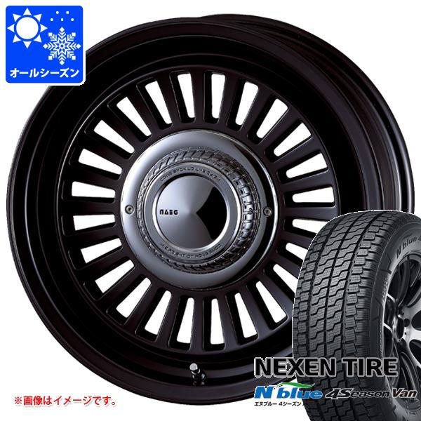 【タイヤ交換対象】ハイエース 200系用 オールシーズンタイヤ ネクセン エヌブルー 4シーズン バン 215/65R16 109/107T クリムソン ディーン カリフォルニア 6.5-16 タイヤホイール4本セット