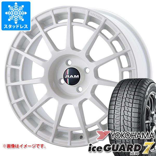 【タイヤ交換対象】フィアット アバルト695 312系用 スタッドレス ヨコハマ アイスガードセブン iG70 205/40R17 84Q XL MAK エンティティー タイヤホイール4本セット