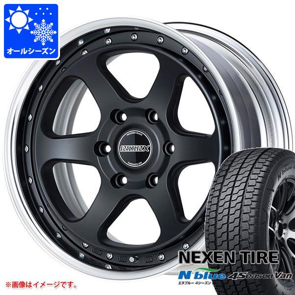 【タイヤ交換対象】ハイエース 200系用 オールシーズンタイヤ ネクセン エヌブルー 4シーズン バン 215/65R16 109/107T エセックス EL 2P 6.5-16 タイヤホイール4本セット