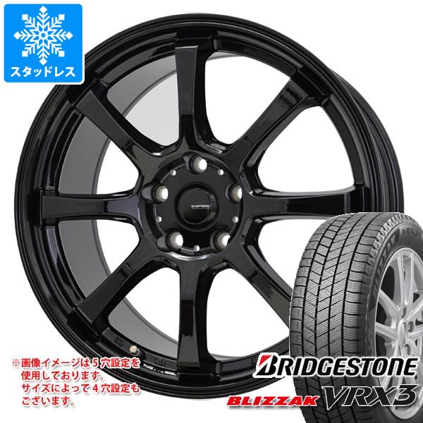 【タイヤ交換対象】スタッドレスタイヤ ブリヂストン ブリザック VRX3 195/65R15 91Q & ジースピード G-08 6.0-15 タイヤホイール4本セット195/65-15 BRIDGESTONE BLIZZAK VRX3|タイヤマックス