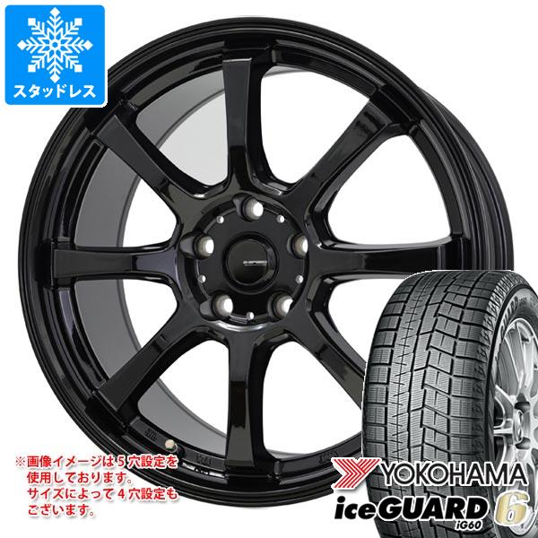 【タイヤ交換対象】スタッドレスタイヤ ヨコハマ アイスガードシックス iG60 195/50R15 82Q ＆ ジースピード G-08 5.5-15 タイヤホイール4本セット195/50-15 YOKOHAMA iceGUARD 6 iG60