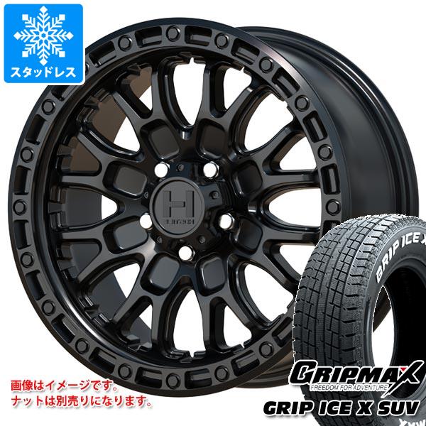 【タイヤ交換対象】スタッドレスタイヤ グリップマックス グリップアイスエックス SUV 225/65R17 102T ホワイトレター & ホスタイル H135 リッジクレスト 8.0-17 タイヤホイール4本セット225/65-17 GRIP MAX GRIP ICE X SUV WL|タイヤマックス