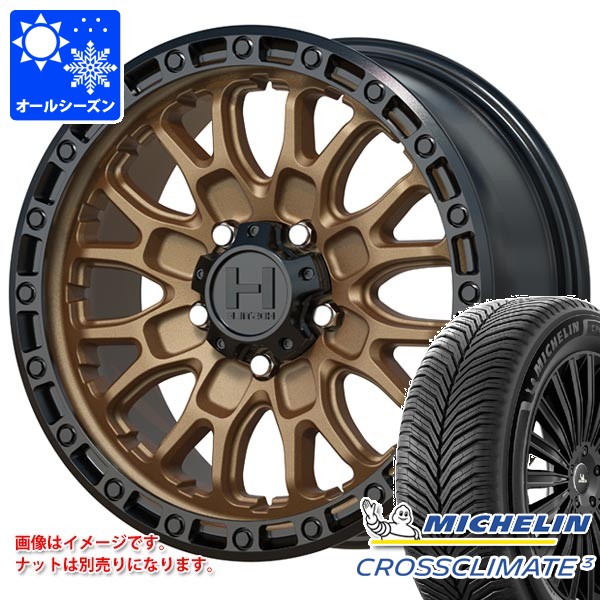 オールシーズン 235/65R17 108W XL ミシュラン クロスクライメート3 ホスタイル H135 リッジクレスト 8.0-17 タイヤホイール4本セット｜タイヤマックス