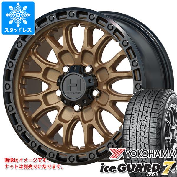【タイヤ交換対象】デリカD5用 スタッドレス ヨコハマ アイスガードセブン iG70 225/65R17 102Q ホスタイル H135 リッジクレスト タイヤホイール4本セット|タイヤマックス