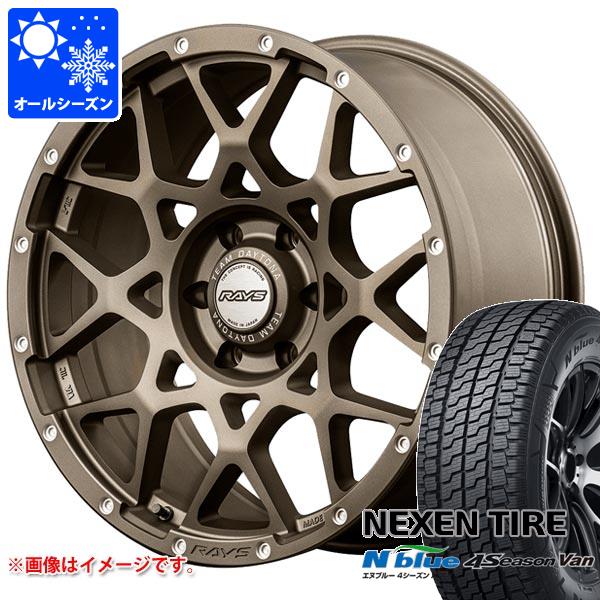 【タイヤ交換対象】ハイエース 200系用 オールシーズンタイヤ ネクセン エヌブルー 4シーズン バン 215/65R16 109/107T レイズ デイトナ M8 6.5-16 タイヤホイール4本セット