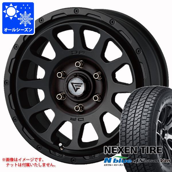 【タイヤ交換対象】ハイエース 200系用 オールシーズンタイヤ ネクセン エヌブルー 4シーズン バン 215/65R16 109/107T デルタフォース オーバル 7.0-16 タイヤホイール4本セット