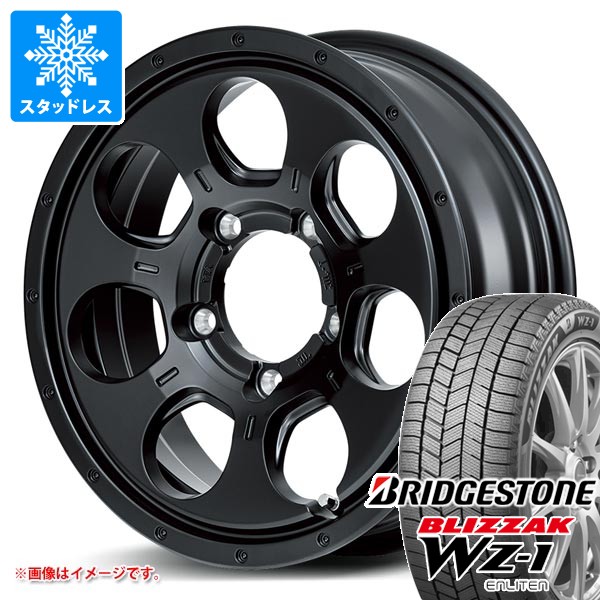 【タイヤ交換対象】5本セット スズキ ジムニー用 スタッドレス ブリヂストン ブリザック WZ-1 175/80R16 91Q 2025年10月発売サイズ ロードマックス マッドエージェント タイヤホイール5本セット