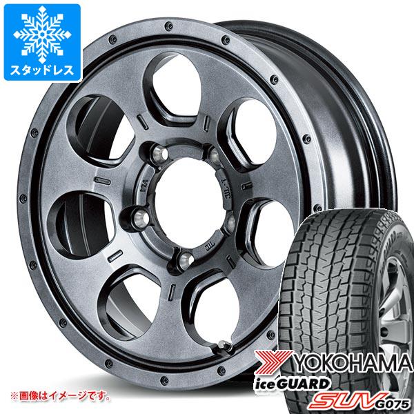 【タイヤ交換対象】5本セット ジムニー用 スタッドレス ヨコハマ アイスガード SUV G075 185/85R16 105/103L LT ロードマックス マッドエージェント タイヤホイール5本セット|タイヤマックス