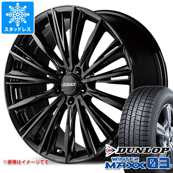 【タイヤ交換対象】トヨタ クラウンエステート AZSH38用 スタッドレス ダンロップ ウインターマックス03 WM03 235/55R19 101Q レイズ RS ヴォウジェ タイヤホイール4本セット