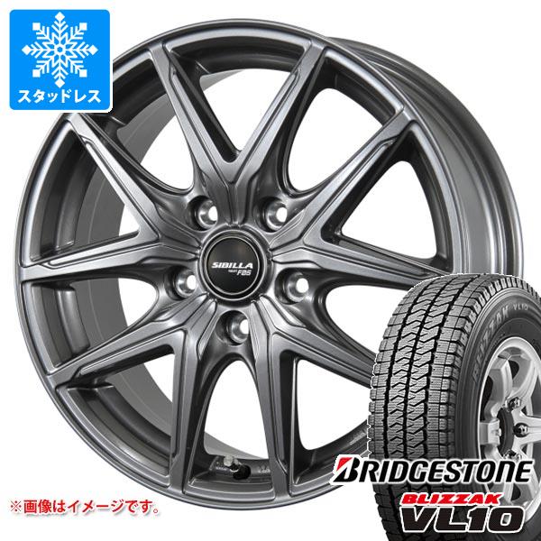 【タイヤ交換対象】スタッドレスタイヤ ブリヂストン ブリザック VL10 145/80R12 80/78N (145R12 6PR相当) ＆ シビラ ネクスト F05 3.5-12 タイヤホイール4本セット145/80-12 BRIDGESTONE BLIZZAK VL10