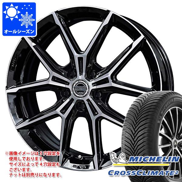 【タイヤ交換対象】オールシーズン 245/45R18 100Y XL ミシュラン クロスクライメート2 スマック プラスEK M1 7.5-18 タイヤホイール4本セット|タイヤマックス