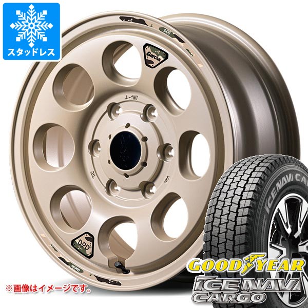 【タイヤ交換対象】トヨタ ハイエース 200系用 スタッドレス グッドイヤー アイスナビカーゴ 195/80R15 107/105N ウシャリン タイヤホイール4本セット