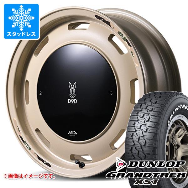 【タイヤ交換対象】5本セット スズキ ジムニーノマド JC74W用 スタッドレス ダンロップ グラントレック XS1 LT215/70R16 100/97N ホワイトレター ウシャリントバリ タイヤホイール5本セット