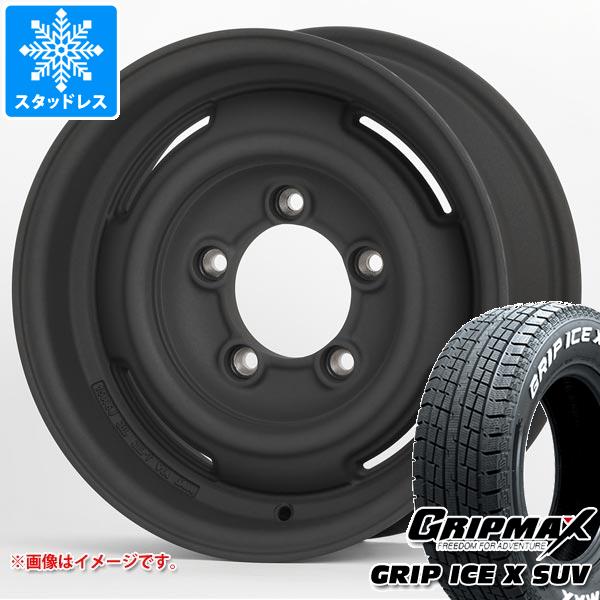 【タイヤ交換対象】5本セット ジムニー用 スタッドレス グリップマックス グリップアイスエックス SUV 185/85R16 105/103N ホワイトレター アピオ ワイルドボア SR プラス タイヤホイール5本セット