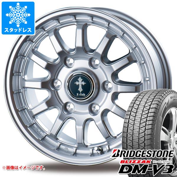 【タイヤ交換対象】スタッドレスタイヤ ブリヂストン ブリザック DM-V3 265/70R17 115Q ＆ インターミラノ クロスフィールド アルファ 7.5-17 タイヤホイール4本セット265/70-17 BRIDGESTONE BLIZZAK DM-V3｜タイヤマックス 101,420円