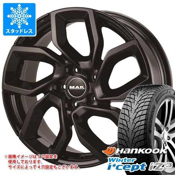 【タイヤ交換対象】シトロエン C3エアクロス A8H系用 スタッドレス ハンコック ウィンターアイセプト iZ3 W636 215/50R17 95H XL MAK アポロ タイヤホイール4本セット