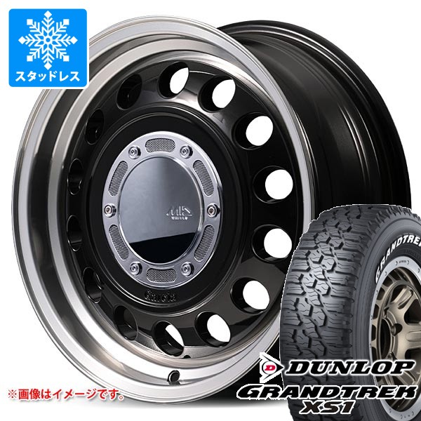 【タイヤ交換対象】5本セット スズキ ジムニーノマド JC74W用 スタッドレス ダンロップ グラントレック XS1 LT215/70R16 100/97N ホワイトレター ガルシア シスコ タイプ2 タイヤホイール5本セット
