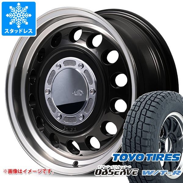 【タイヤ交換対象】5本セット スズキ ジムニー JB64W用 スタッドレス トーヨー オブザーブ WTR LT225/75R16 103/100Q ガルシア シスコ タイプ2 タイヤホイール5本セット