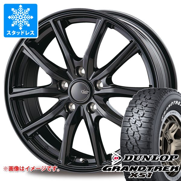 【タイヤ交換対象】スタッドレスタイヤ ダンロップ グラントレック XS1 215/70R16 100/97N ホワイトレター & インターミラノ クレール GZ10 6.5-16 タイヤホイール4本セット215/70-16 DUNLOP GRANDTREK XS1|タイヤマックス