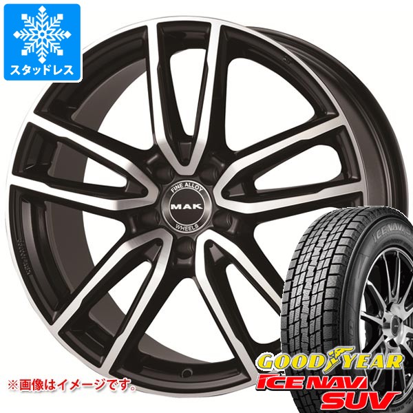 【タイヤ交換対象】メルセデスベンツ X253 GLCクラス用 スタッドレス グッドイヤー アイスナビ SUV 235/60R18 107Q XL MAK エボ タイヤホイール4本セット